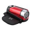 GOWENIC Video Camera Camcorder, Full HD 1080P Digital Vlogging Camera Recorder 16X Digital Zoom, 2.4 Inch Screen, Fill Light, Loop Video Recording Camcorder for Travel Growth Record (Red) view 4