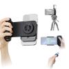 VBESTLIFE Magnetic Phone Camera Grip Handle, Camera Handle Detachable Bluetooth Remote for iOS for Android Smartphone with 1/4in Ports for Video Photo (Black) view 1