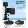 VBESTLIFE Magnetic Phone Camera Grip Handle, Camera Handle Detachable Bluetooth Remote for iOS for Android Smartphone with 1/4in Ports for Video Photo (Black) view 2