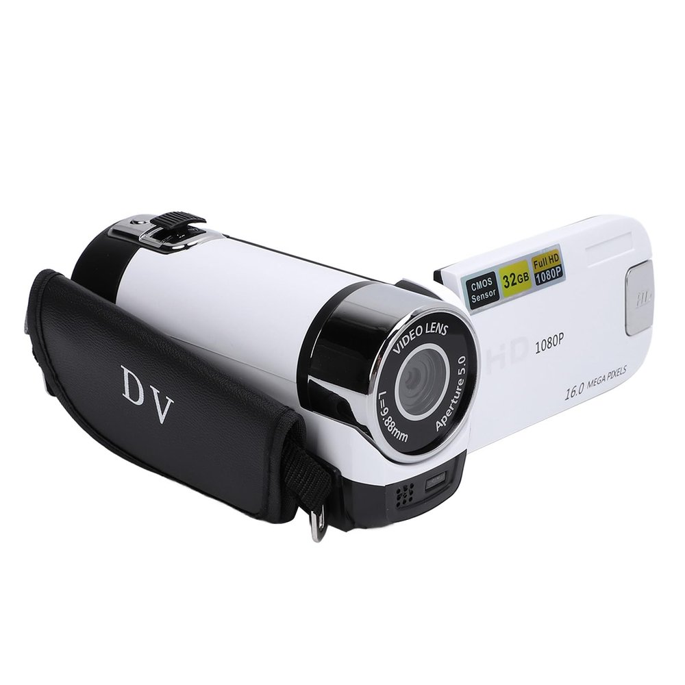 GOWENIC Video Camera Camcorder, Full HD 1080P Digital Vlogging Camera Recorder 16X Digital Zoom, 2.4 Inch Screen, Fill Light, Loop Video Recording Camcorder for Travel Growth Record