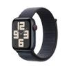 Apple Watch SE (2nd Gen) [GPS + Cellular 44mm] Smartwatch with Midnight Aluminum Case with Ink Sport Loop One Size. Fitness and Sleep Trackers, Crash Detection, Heart Rate Monitor, Carbon Neutral view 1