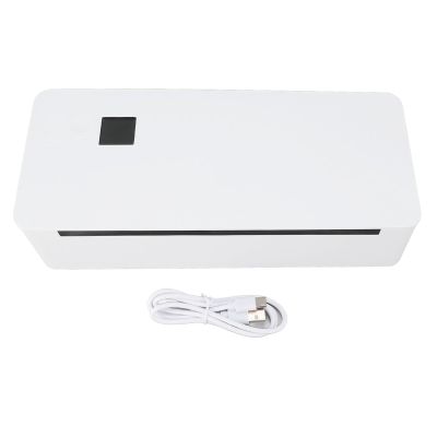 Portable BT Thermal Printer, A4 Thermal Printer, Miniature Home Print Machine for Office Home Study, with BT Connectivity, Compact and Portable