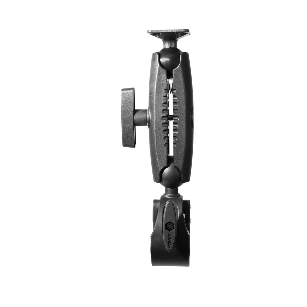 ARKON Mounts RoadVise Clamp Mount with AMPS Mounting Plate and 5.75 Arm | Super Clamp Mount with Ballhead | Desk Table Mount | Handlebar Clamp with Double Ball Head | Clamp Arm for Chairs, and Poles