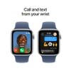 Apple Watch SE (2nd Gen) [GPS 44mm] Smartwatch with Silver Aluminum Case with Denim Sport Band M/L. Fitness and Sleep Trackers, Crash Detection, Heart Rate Monitor, Retina Display view 4
