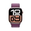Apple Watch Series 10 [GPS 46mm case] Smartwatch with Rose Gold Aluminum Case with Plum Sport Loop. Fitness Tracker, ECG App, Always-On Retina Display, Carbon Neutral view 3