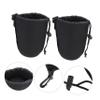 Angoily 2pcs Neoprene Lens Pouch Bag Shockproof Thermal Insulation Protector for Camera Lenses up to Compact and Lightweight Design for Professional and Hobbyist Photographers view 4
