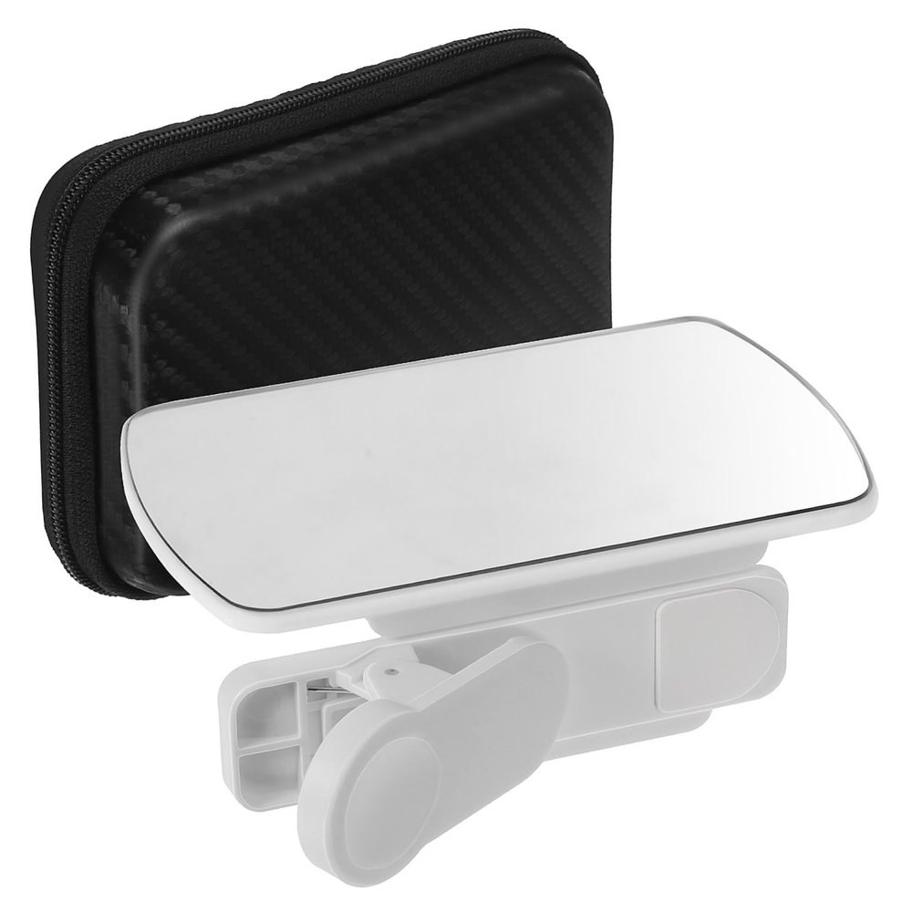 GAROZATION 2pcs Smart Phone Camera Mirror Reflection Clip Kit Easy to Use Mobile Phone Holder for Vlogging and Live Streaming Comes with Cleaning Cloth and Storage Bag