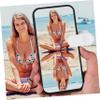 GAROZATION 2pcs Smart Phone Camera Mirror Reflection Clip Kit Easy to Use Mobile Phone Holder for Vlogging and Live Streaming Comes with Cleaning Cloth and Storage Bag view 2