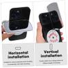 GAROZATION 2pcs Smart Phone Camera Mirror Reflection Clip Kit Easy to Use Mobile Phone Holder for Vlogging and Live Streaming Comes with Cleaning Cloth and Storage Bag view 3