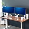 VIVO Heavy Duty Dual Ultra-Wide Monitor Tension Arm for up to 45 inch Screens, Holds 44 lbs per Arm, Premium Desk Mount Monitor Stand for 2 Ultrawides, White, STAND-V200DW view 2