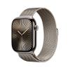 Apple Watch Series 10 [GPS + Cellular 46mm case] Smartwatch with Natural Titanium Case with Natural Milanese Loop - M/L. Fitness Tracker, ECG App, Always-On Retina Display, Carbon Neutral view 1