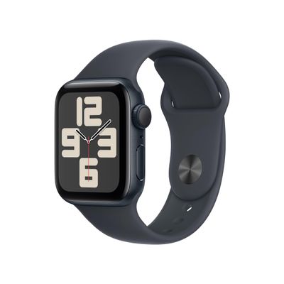 Apple Watch SE (2nd Gen) [GPS 40mm] Smartwatch with Midnight Aluminum Case with Midnight Sport Band S/M. Fitness and Sleep Trackers, Crash Detection, Heart Rate Monitor, Retina Display