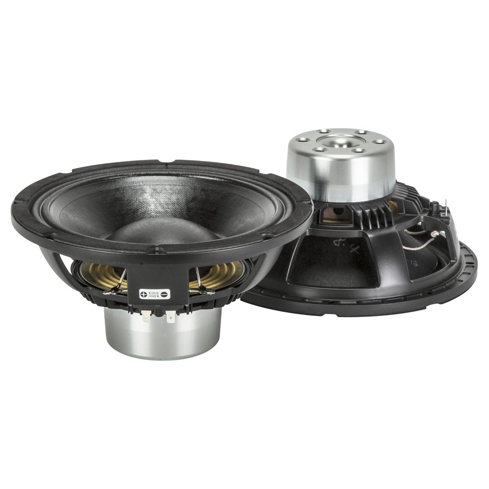 RCF MB10N305 10-inch Mid Bass Woofer Hypervented Neo 3" Fiberglass in/Outside Aluminum Voice Coil 500 Wrms 1000 Watts Max Dual Forced Air Vent 8 ohm