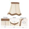 WOONEKY Pattern Lampshade Fringed Lamp Shade Light Accessory for Living Room Bedroom Office view 2