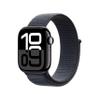 Apple Watch Series 10 [GPS + Cellular 42mm case] Smartwatch with Jet Black Aluminum Case with Ink Sport Loop. Fitness Tracker, ECG App, Always-On Retina Display, Carbon Neutral view 1