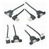 90 Degree Up & Down & Left & Right Angled USB 2.0 A Male Connector to Female Extension Cable with Panel Mount 25cm 50cm(100cm,Up) view 1