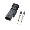 1-20Kits Female Male 2 Pin Auto Waterprof Connector 2-1718643-1 Wiring Harness p/Lug Cable Electric p/Lug 2112985 DJ7023WC-1.2-11/21(Male Connector Set,20Sets) view 1