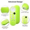 2 Pack Remote Cover Compatible with 2020 Chromecast with Google TV Voice Remote, Anti Slip Silicone Case Cover (Green Glow & Blue Glow) view 4