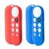 2 Pack Remote Cover Compatible with 2020 Chromecast with Google TV Voice Remote, Anti Slip Silicone Case Cover (Blue & Red) view 1