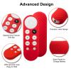 2 Pack Remote Cover Compatible with 2020 Chromecast with Google TV Voice Remote, Anti Slip Silicone Case Cover (Blue & Red) view 4