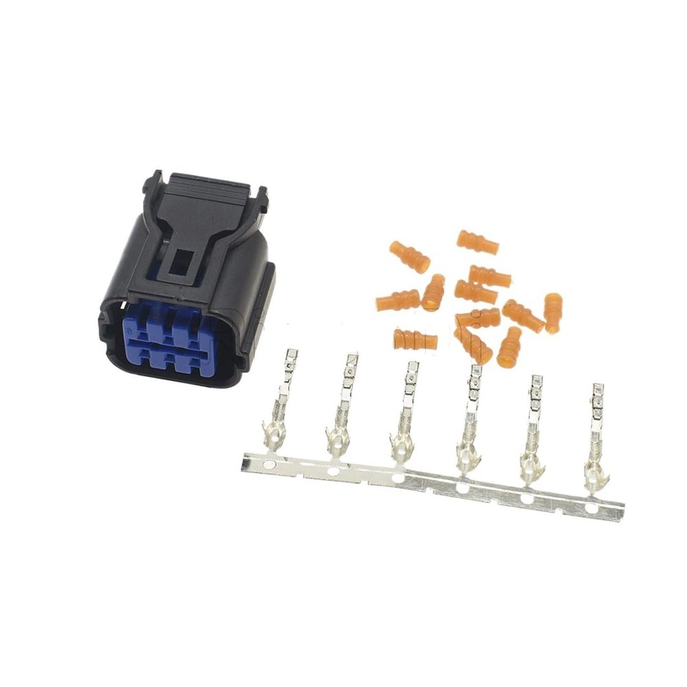 1-20 Kits 6P HP285-06021 HP281-06020 Auto Socket Taillights Wire Cable p/Lug Front Bumper Radar Connector DJ7068A-0.6-11/21(Female Set,1Set)