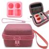 Hard Carrying Case and Silicone Skin Cover for YOTO Mini Screen-Free Bluetooth Audio Player, Compatible Accessories for Yoto Mini Make Your Own Card  Kids Screen-Free Bluetooth Audio Player (Pink) view 1