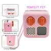 Hard Carrying Case and Silicone Skin Cover for YOTO Mini Screen-Free Bluetooth Audio Player, Compatible Accessories for Yoto Mini Make Your Own Card  Kids Screen-Free Bluetooth Audio Player (Pink) view 3