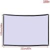 100 Inch Foldable Projection Screen White Movie Projection Screen for Outdoor Camping 16:9 Portable view 2