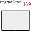 100 Inch Foldable Projection Screen White Movie Projection Screen for Outdoor Camping 16:9 Portable view 3