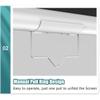 60inch 72inch Projector Screen Projection Screen Manual Pull Down HD Screen Public Display Screen 178 Viewing Movie Screens for Home Cinema Theater Presentation Education Public Display(4:3,60inch) view 4