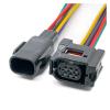 Sumitomo 6 Pin Auto Reversing Radar Probe Plug Wiring Harness Connector 12382 6189-1142 6189-7042 Compatible With Toy~ta R~V4 Corolla(6Pin Male) view 2