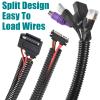 1/2 Inch Wire Loom Split Tubing - 10 ft Cord Protector Electric Wires Covers, Automotive Wire Flexible Conduit, Plastic Wire Cover with Cable Zip Tie view 3