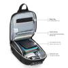 Shockproof Protective Crossbody Shoulder Chest Backpack Travel Home Storage Bag Carrying Case Compatible with Onexplayer X1/X1 Mini (Black) view 4