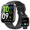 Smart Watches for Men Women Answer/Make Call, 1.85" Fitness Watch with 120+ Sports Modes, Heart Rate/Blood Oxygen/Activity Tracker, Pedometer, IP68 Smartwatch for iOS Android Samsung (Black, 1.85) view 1