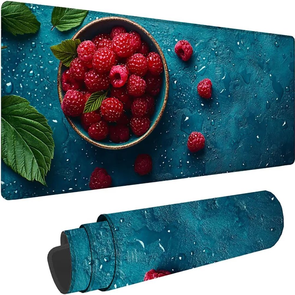 Large Extended Gaming Mouse Pad Mousepad Non-Slip Rubber Base Extra Large Cool XL XXL Computer Desk Pad Gaming Accessories Light Up Extended Big Mouse Pad for Gamer Office & Home 48"x24" Red Leaf 8-G
