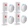 Door Chime, USUPERINK 4SET Motion Sensor Alarm, Wireless Driveway Alarm Security for Business Entry, Store Door Entry Bell, Motion Sensor Detect Alarm, Caregiver Reminder for Elderly, Visitor Bell view 1