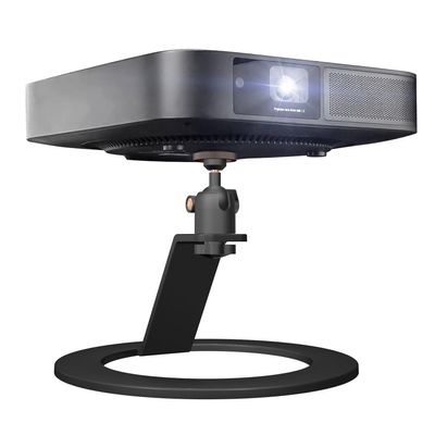 360 Degree Adjustable Projector Desktop Stand Aluminum Projector Mount Base Table Projector Bracket Holder for Nebula XGIMI VANKYO Jinhoo AuKing Epson BenQ PVO TMY Video Projectors (Black)