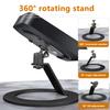 360 Degree Adjustable Projector Desktop Stand Aluminum Projector Mount Base Table Projector Bracket Holder for Nebula XGIMI VANKYO Jinhoo AuKing Epson BenQ PVO TMY Video Projectors (Black) view 4