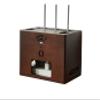 YUXING1205 Cable Management Box Desktop Router WiFi Storage Box, no Punching, Solid Wood TV Cabinet, Blocking and organizing Box Cable Management Organiser Box(Color of Walnut Wood) view 1