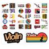 BETANAS Violin Sticker Pack 32 pcs Waterproof Vinyl Stickers Gift for Birthday, Musical Instrument Decals for Water Bottles Laptop Car Windows Decor Chrismas for Adults Boys Girls view 1