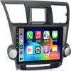 16EQ Car Stereo for Toyota Highlander 2008-2014 Radio with 10.1inch 1080P HD 2.5D Touch Screen Wireless Carplay Android Auto,28UIs FM/RDS Radio Bluetooth GPS WiFi Mirrorlink SWC Rear Camera 2G 64G view 1