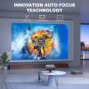 [Compatible with Netflix & Auto Focus]4K Projector with WiFi and Bluetooth,TOF Real-Time Auto Focus Smart Projector, Upgrade for AuKing Overhead Projectors Theater Proyector with Omni-Adjustable Stand view 3