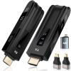 Beyn Wireless HDMI Transmitter and Receiver,2026 Upgraded LED Display,4K Decode & 1080P Output,Plug and Play Wireless HDMI Extender,Compatible with PC/Laptop/Camera/HDTV/Projector/TV Box view 1
