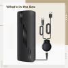 Signal-Boosting Digital Tv Antenna, Simple Setup with Adhesive and Screws, and Lightweight Plastic, Modern Black Design, Boosts Tv Signal for Clearer Picture, Universal Tv Compatibility view 2