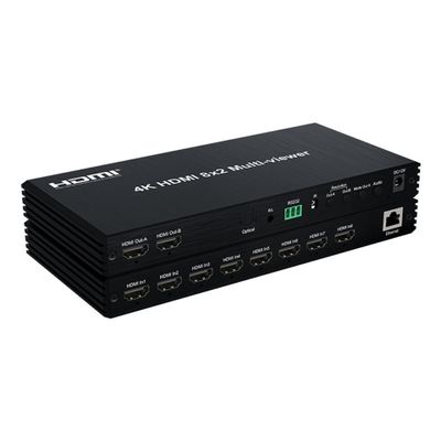 4K 60hz HDMI 8x2 Multi-viewer with PIP 8 in 2 Out Dual Display Seamless Switcher with Optical 3.5mm Audio 2x1 3x1 4x1 5x1 6x1 8x1 Multi-viewer