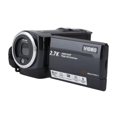 Dpofirs Video Camera Camcorder, 2.7K 50MP 16X Digital Zoom, Vlogging Camera, 2.8 Inch 270 Degree Rotation Screen, Digital Video Camera, for Outdoor Travel