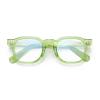 BETSION Blue Light Blocking Computer Gaming Eyeglasses Frames Acetate Spring Hinges Unisex for Men Women (Reading Lenses, Green) view 2