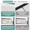 60 Inch HD Projector Screen, 70 Inch Manual Pull Down Projection Screen, 178 Viewing Angle Movie Widescreen Viewing Movie Screens for Indoor and Outdoor Home Theater(16:9,72inch) view 3