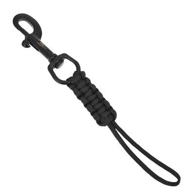 Carabiner Hook Clip with Rope, Diving Clip Lanyard - Anti-Lost Strap Diving Lock | Practical Metal Clip Hook, Diving Swivel , Carabiner Hook for Flashlight