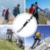 Carabiner Hook Clip with Rope, Diving Clip Lanyard - Anti-Lost Strap Diving Lock | Practical Metal Clip Hook, Diving Swivel , Carabiner Hook for Flashlight view 4
